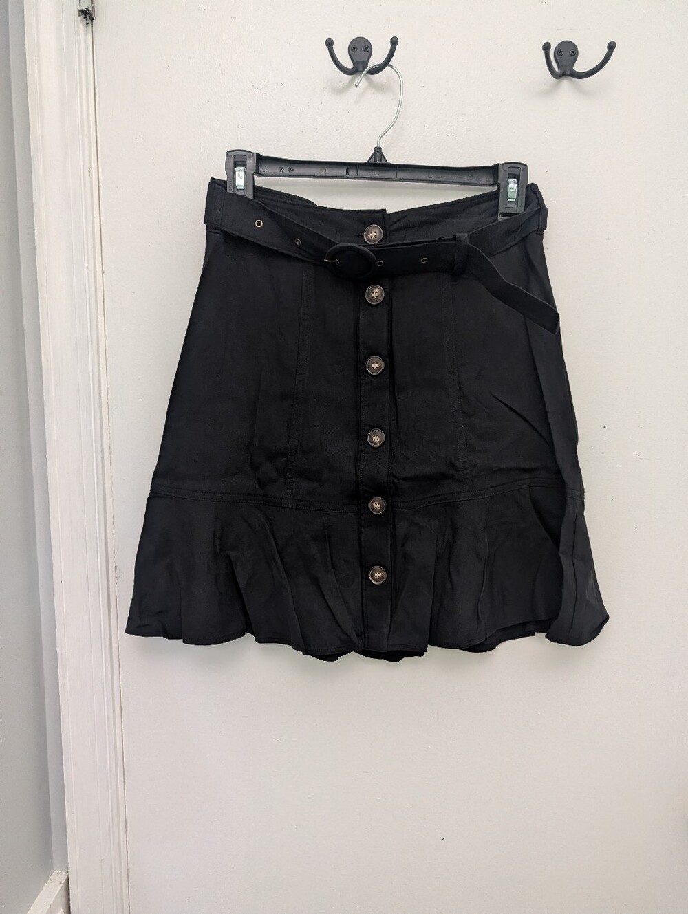 Nine West Black Belted Skirt